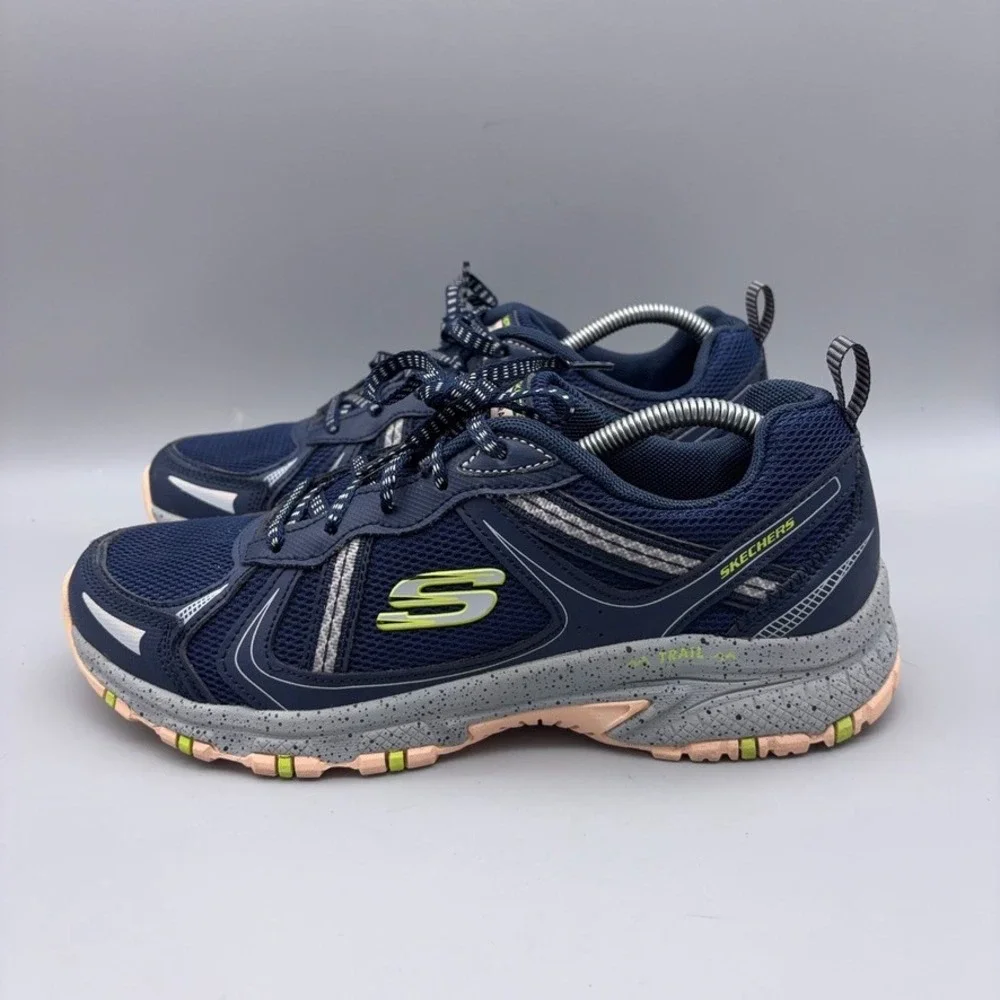 Skechers Shoes Womens 8.5 Navy Mesh Trail Running Hillcrest Pure Escapade